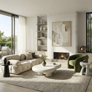 Semplicità Suede Lounge Chair
