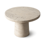 Alessio Travertine Side Table