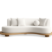Front product view of the Porta Curve Sofa by DORSA