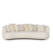 Front product view of the Luna Curve Sofa by DORSA