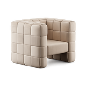 Front product view of the Gridlock Armchair by DORSA