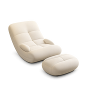 Front product view of the Luna Curve Chair by DORSA