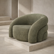 Semplicità Suede Lounge Chair