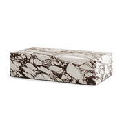 Front product view of the Solida Low Pure Marble Table by DORSA